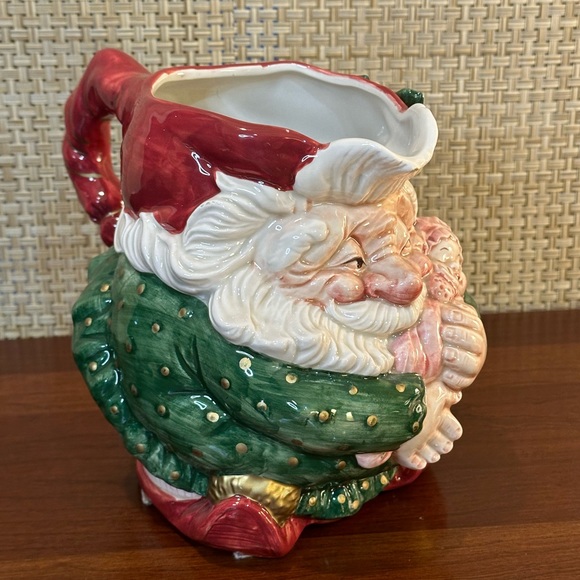 🎄🌟HP🌟VTG 1989 Fitz & Floyd Christmas Old World Elf Ceramic Pitcher - Picture 11 of 15